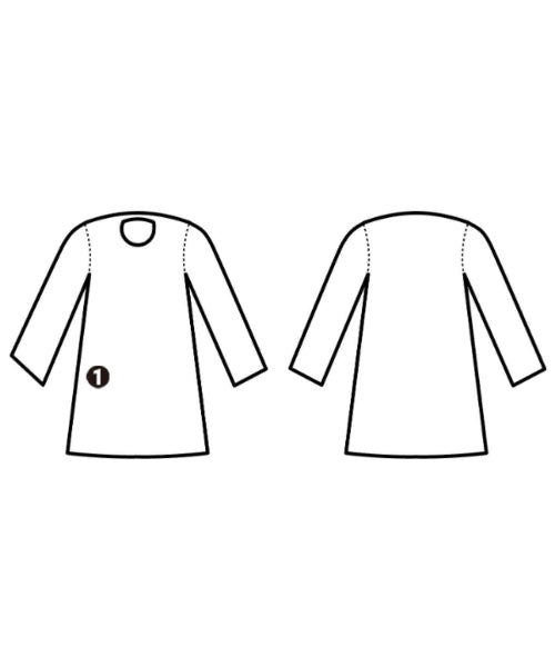 HYKE เดรสที่เป็นเสื้อเชิ้ตตัวยาว