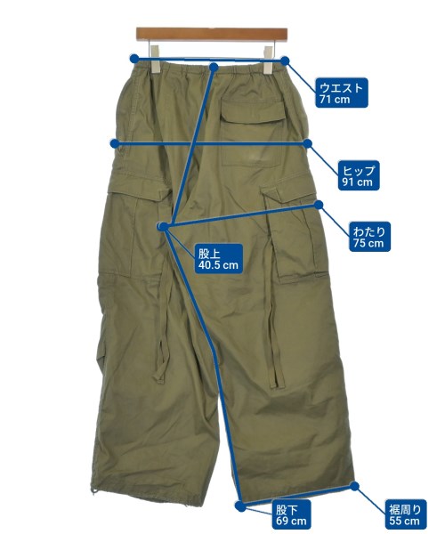 HYKE กางเกงมีกระเป๋าข้างกางเกง2-4 กระเป๋า