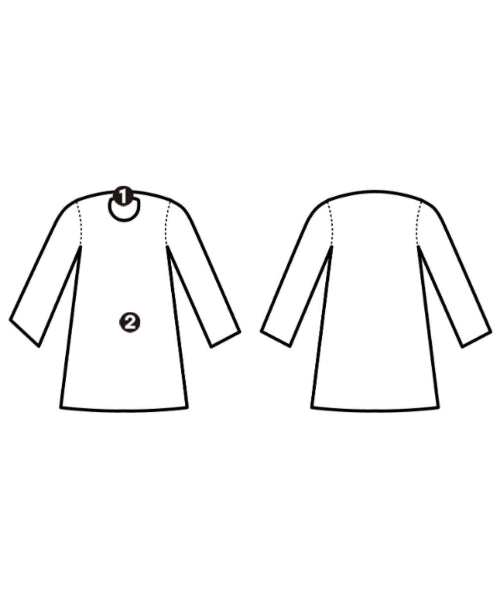 HYKE เดรสที่เป็นเสื้อเชิ้ตตัวยาว