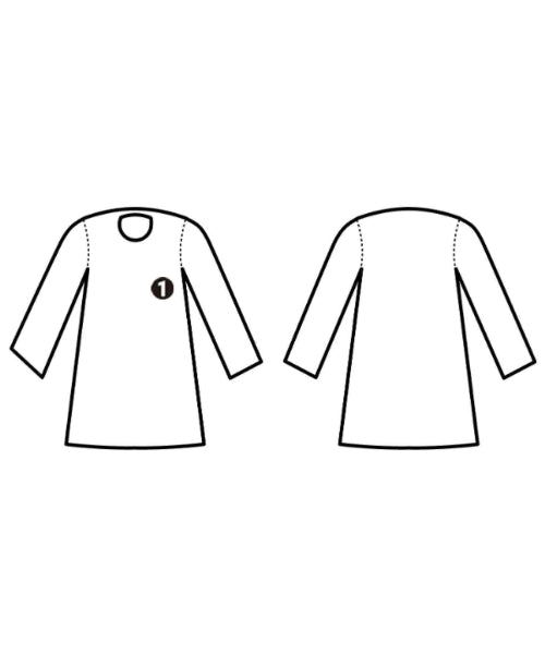 HYKE เดรสที่เป็นเสื้อเชิ้ตตัวยาว