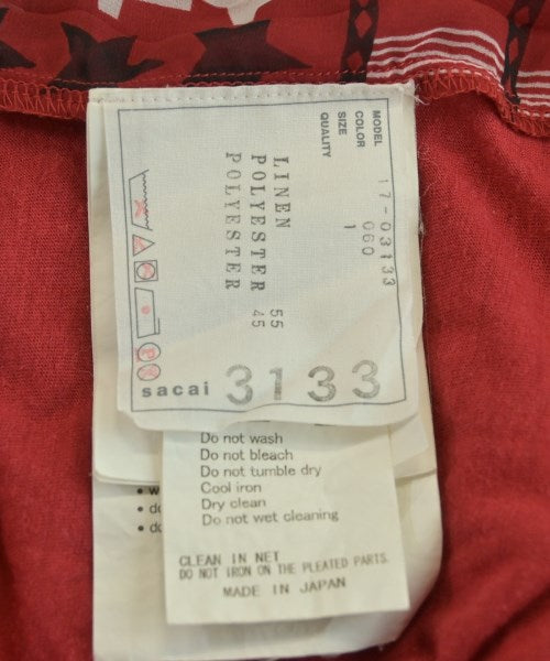 sacai เสื้อยืด/เสื้อท็อปส์