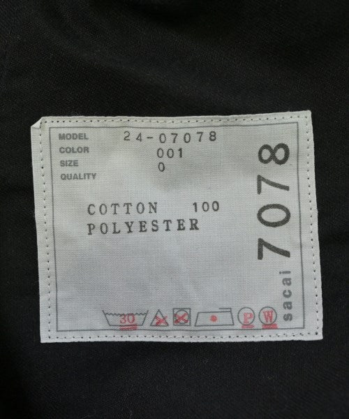 sacai กางเกงมีกระเป๋าข้างกางเกง2-4 กระเป๋า