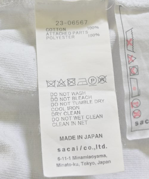 sacai เสื้อยืด/เสื้อท็อปส์