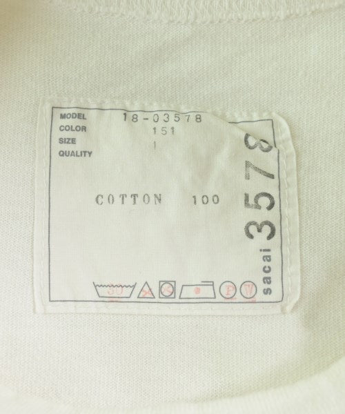 sacai เสื้อยืด/เสื้อท็อปส์