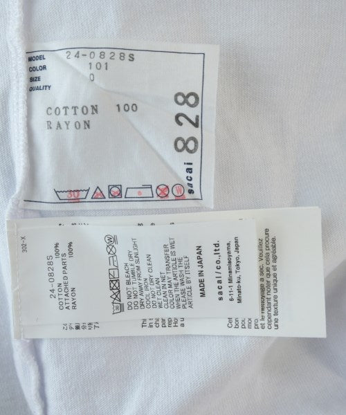 sacai เสื้อยืด/เสื้อท็อปส์
