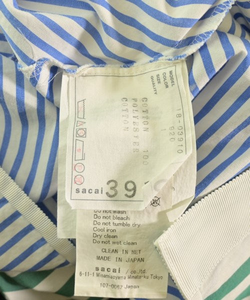 sacai เดรสที่เป็นเสื้อเชิ้ตตัวยาว