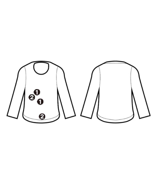 mizuiro ind เสื้อยืด/เสื้อท็อปส์