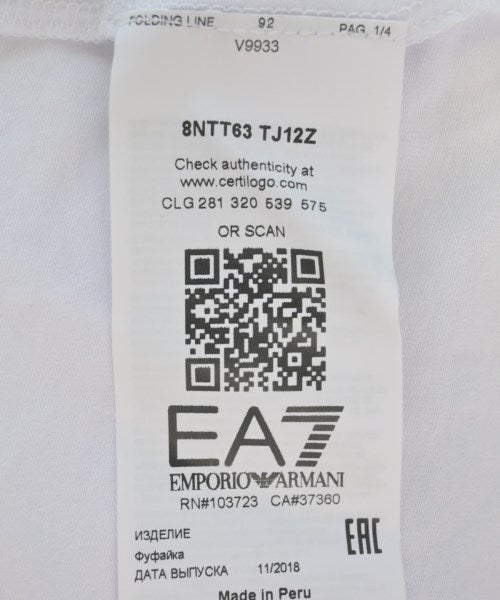 EA7 เสื้อยืด/เสื้อท็อปส์