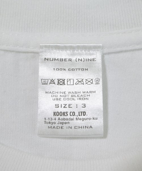 NUMBER NINE เสื้อยืด/เสื้อท็อปส์