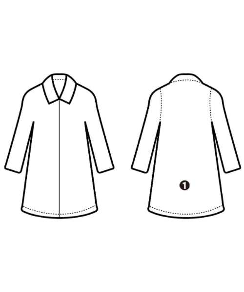MACKINTOSH PHILOSOPHY เสื้อคลุมคอปก Soutien