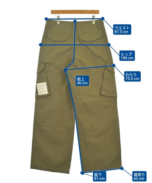 Acne Studios กางเกงมีกระเป๋าข้างกางเกง2-4 กระเป๋า