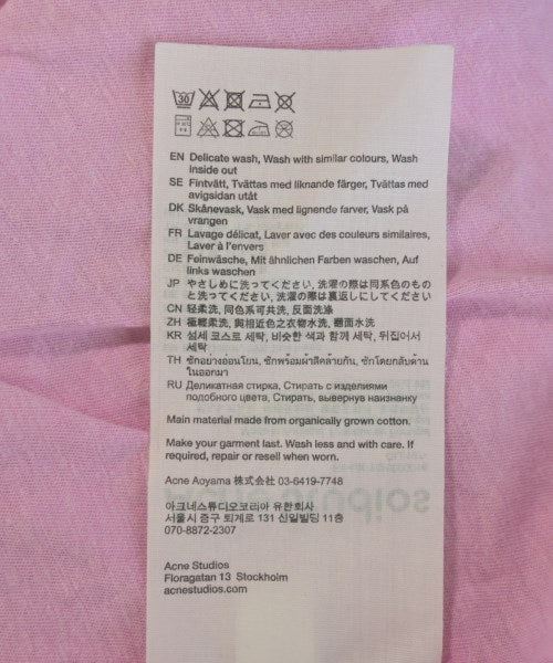 Acne Studios เสื้อยืด/เสื้อท็อปส์