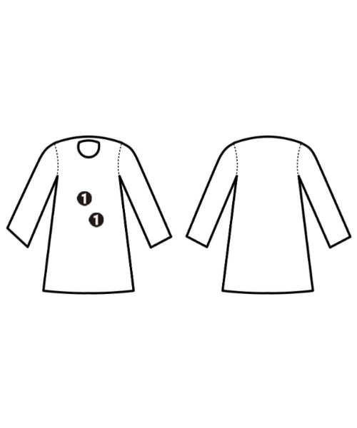 un dix cors เดรสที่เป็นเสื้อเชิ้ตตัวยาว