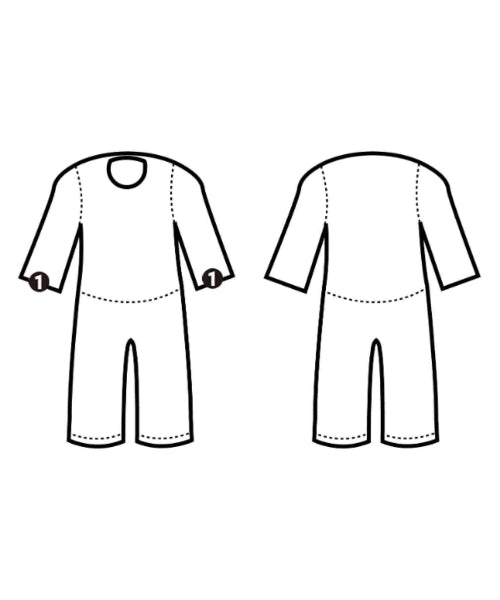 ESTNATION ชุดเอี๊ยม/เสื้อคลุมหลวมๆ/จั๊มสูท