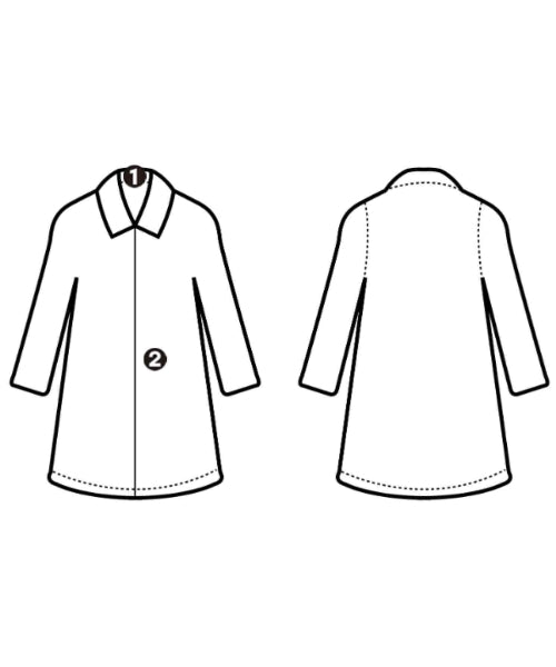 THE RERACS เสื้อคลุมคอปก Soutien