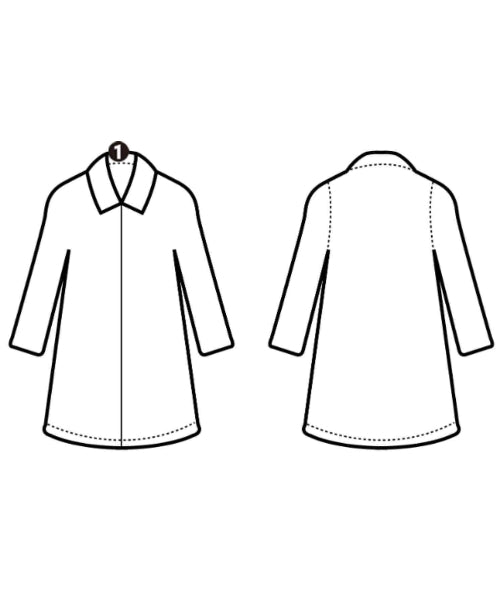 nonnative เสื้อคลุมคอปก Soutien