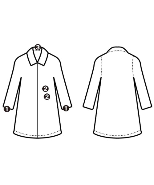 COMOLI เสื้อคลุมคอปก Soutien