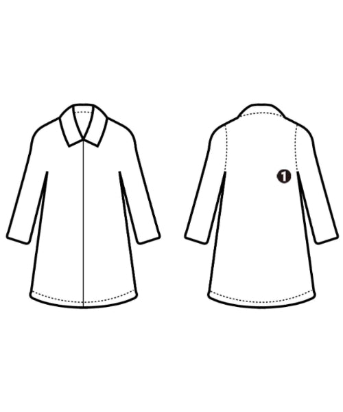 COMOLI เสื้อคลุมคอปก Soutien