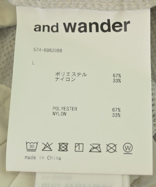 and wander กางเกงมีกระเป๋าข้างกางเกง2-4 กระเป๋า