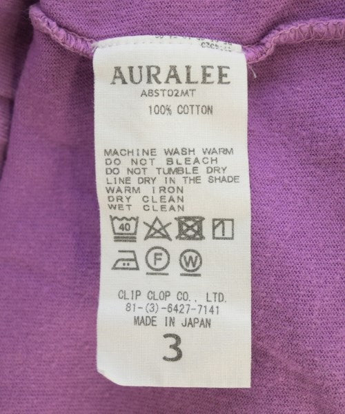 AURALEE เสื้อยืด/เสื้อท็อปส์