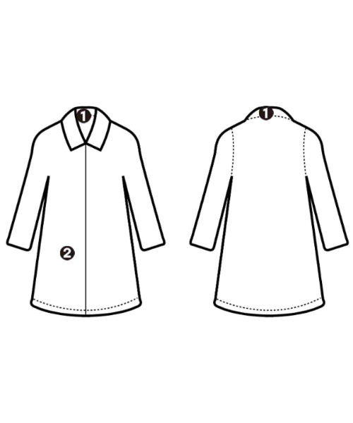 AURALEE เสื้อคลุมคอปก Soutien