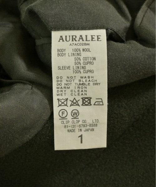 AURALEE เสื้อคลุมคอปก Soutien