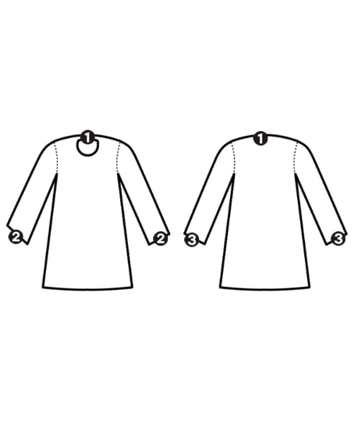 YAECA เดรสที่เป็นเสื้อเชิ้ตตัวยาว