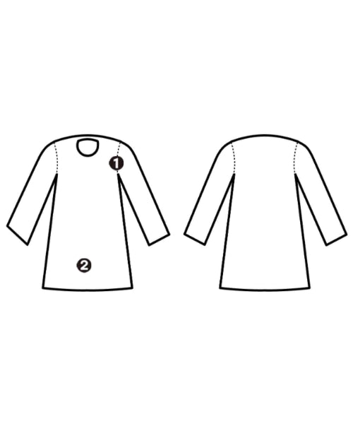 08sircus เดรสที่เป็นเสื้อเชิ้ตตัวยาว