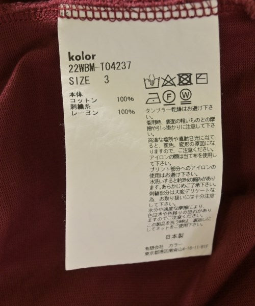 kolor/BEACON เสื้อยืด/เสื้อท็อปส์
