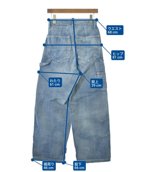 SERGE de bleu กางเกงมีกระเป๋าข้างกางเกง2-4 กระเป๋า