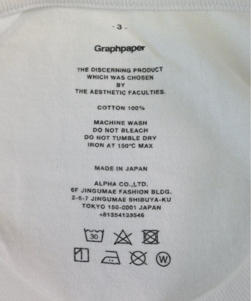 Graphpaper เสื้อยืด/เสื้อท็อปส์