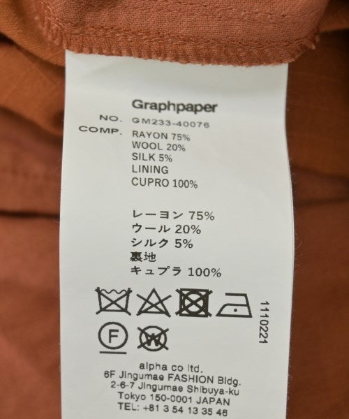 Graphpaper กางเกงมีกระเป๋าข้างกางเกง2-4 กระเป๋า