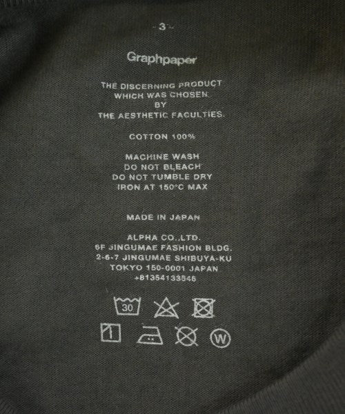 Graphpaper เสื้อยืด/เสื้อท็อปส์
