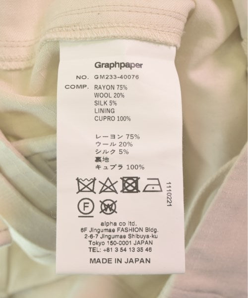 Graphpaper กางเกงมีกระเป๋าข้างกางเกง2-4 กระเป๋า