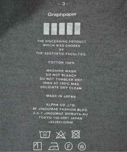 Graphpaper เสื้อยืด/เสื้อท็อปส์