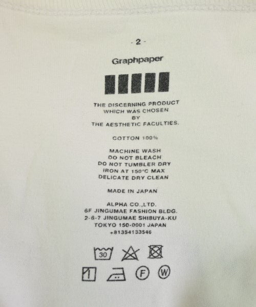 Graphpaper เสื้อยืด/เสื้อท็อปส์