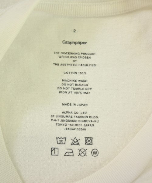 Graphpaper เสื้อยืด/เสื้อท็อปส์