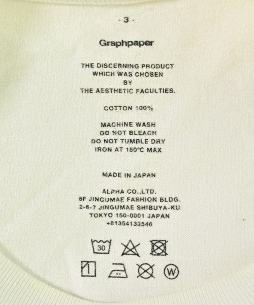 Graphpaper เสื้อยืด/เสื้อท็อปส์