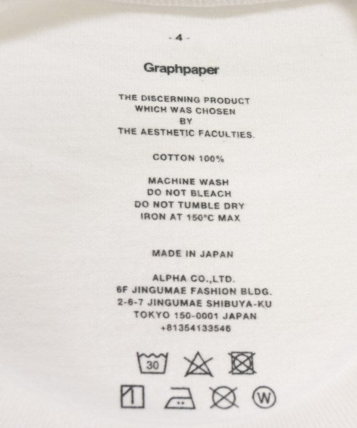 Graphpaper เสื้อยืด/เสื้อท็อปส์