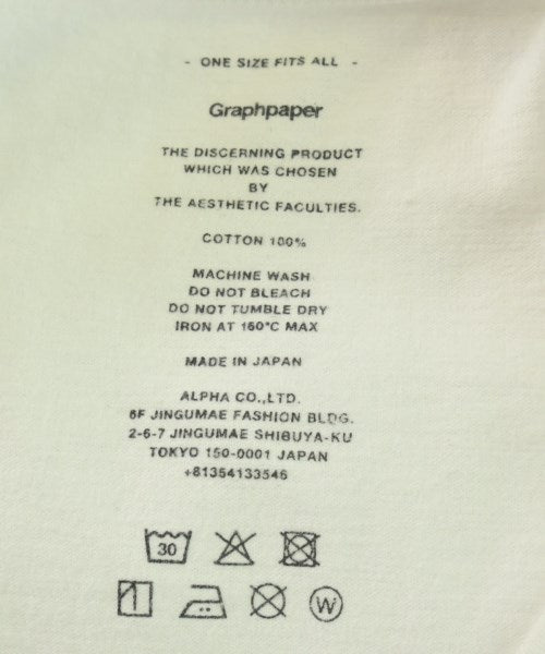 Graphpaper เสื้อยืด/เสื้อท็อปส์