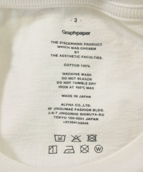 Graphpaper เสื้อยืด/เสื้อท็อปส์