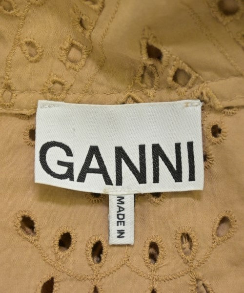 Ganni เดรสที่เป็นเสื้อเชิ้ตตัวยาว