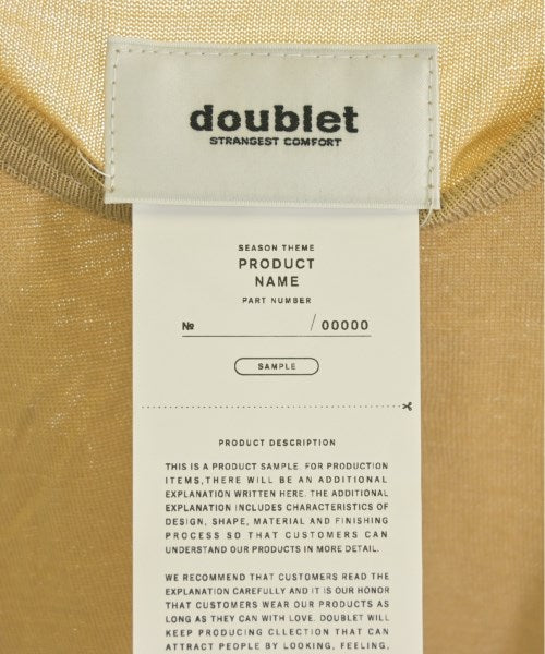 Doublet เสื้อยืด/เสื้อท็อปส์