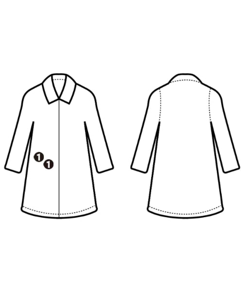 CITY TOKYO เสื้อโค้ทเชสเตอร์ฟิลด์