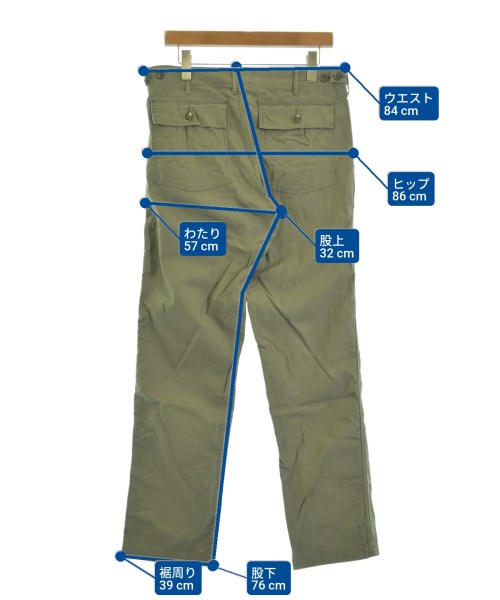 Engineered Garments WORKADAY กางเกงมีกระเป๋าข้างกางเกง2-4 กระเป๋า