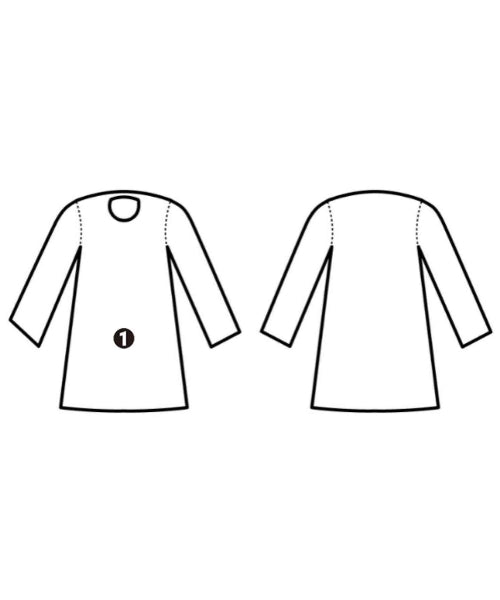 AEVES เดรสที่เป็นเสื้อเชิ้ตตัวยาว