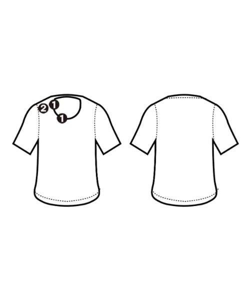 YLEVE เสื้อยืด/เสื้อท็อปส์