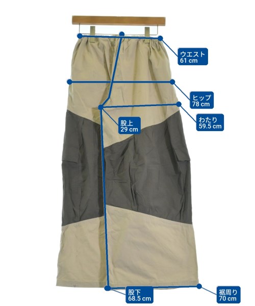 kotohayokozawa กางเกงมีกระเป๋าข้างกางเกง2-4 กระเป๋า