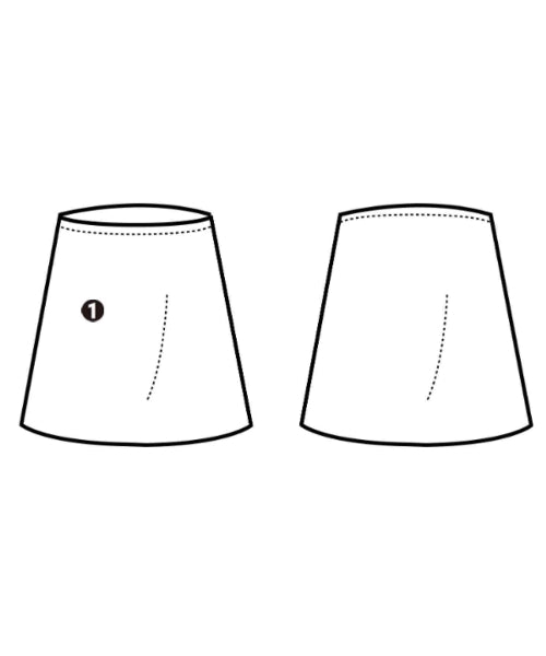 tricot COMME des GARCONS กระโปรงยาวถึงเข่า