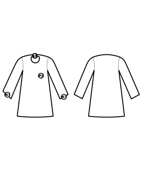 JUNYA WATANABE เดรสที่เป็นเสื้อเชิ้ตตัวยาว